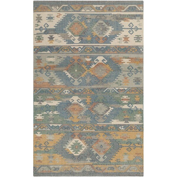Safavieh Canyon Hand Woven Flat Weave Medium Rectangle Area Rug Blue & Multicolor - 5 x 8 ft. CNY108B-5 - main